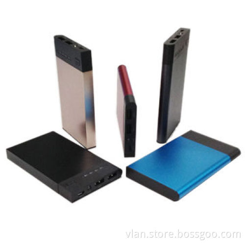 6,500mAh 5V 2.1A Mobile Power Bank for iPhone or Android, Polymer Lithium Battery, Aluminum + ABSNew